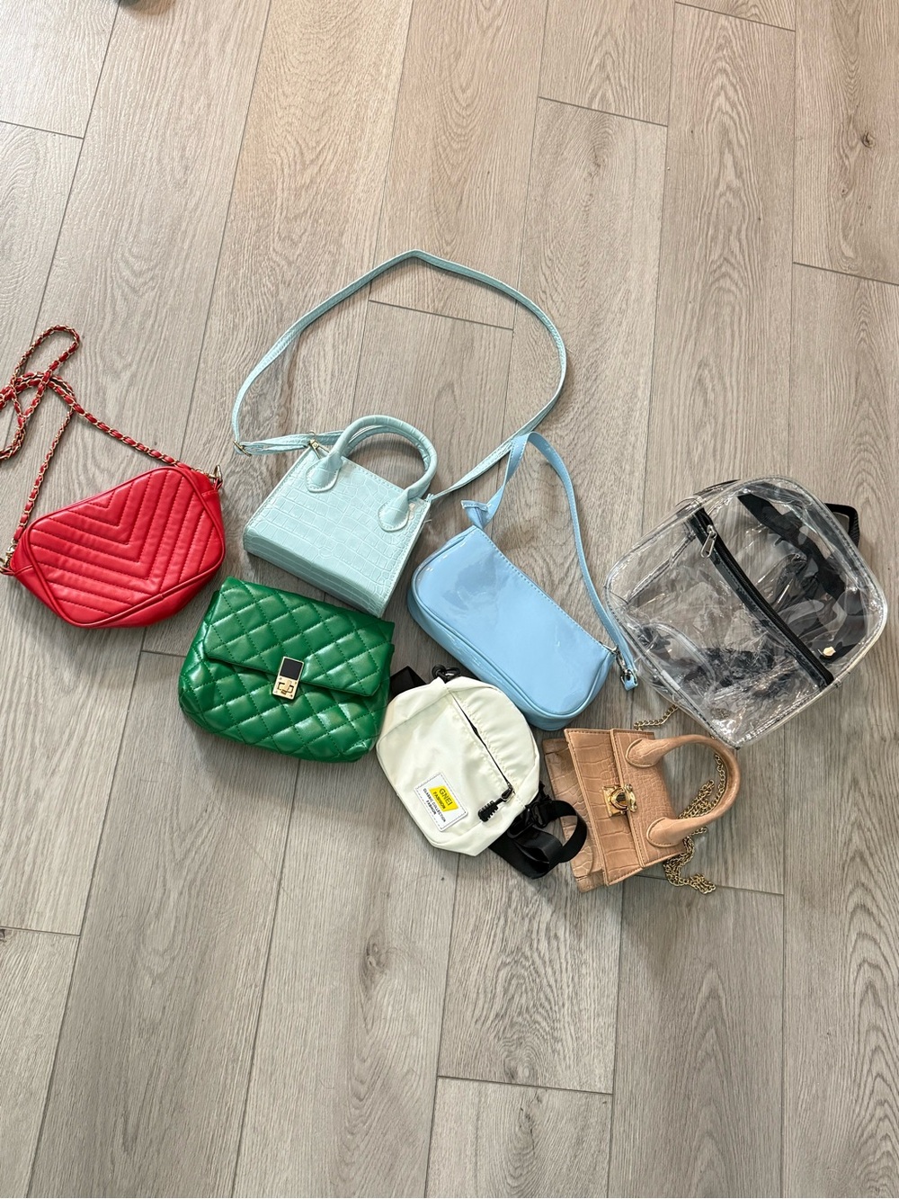 Purse Bundle | 6 Bags + Clear Backpack
